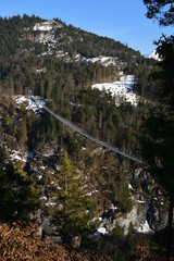 Blick über die Highline 179 bei Reutte
