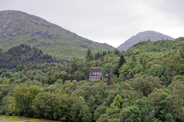 Obraz premium Church on the hill - Glenfinnan, Scotland, United Kingdom