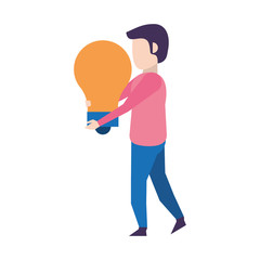 man avatar body faceless cartoon