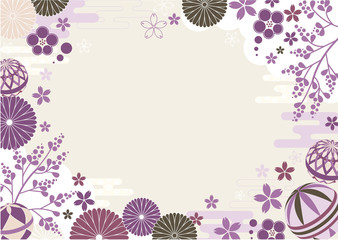 美しい和柄の背景素材