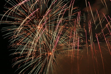 fireworks in the sky
