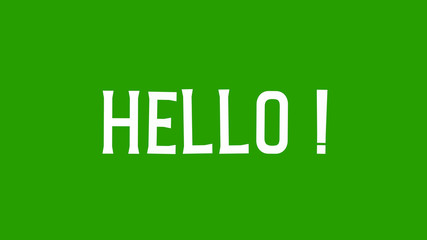 Animated text of 