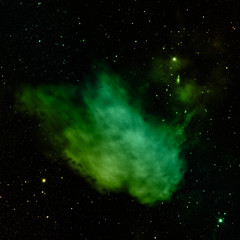 Small part of an infinite star field. 3D rendering