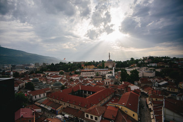 Aerial View of Skopje, North Macedonia