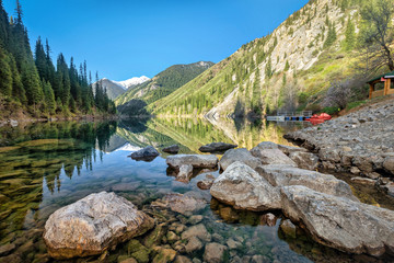 Lower Kolsay Lake in Kazakhstan