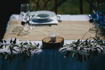 Wedding details and decorations