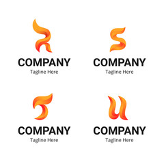 alphabet logo gradient design