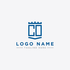 inspiring logo designs for companies from the initial letters of the CO logo icon. -Vector