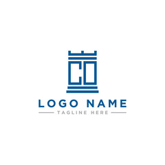 inspiring logo designs for companies from the initial letters of the CO logo icon. -Vector