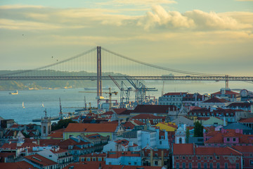 Vasco da Gama bridge in Lisbon.