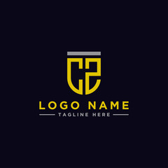 logo design inspiration for companies from the initial letters CZ logo icon. -Vector