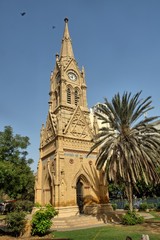 Merewether Clock Tower or Merewether Tower located in Karachi, Sindh, Pakistan - obrazy, fototapety, plakaty