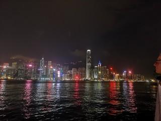 Promenade Night View, Tsim Sha Tsui, Hong Kong