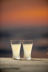 ビーチとドリンク