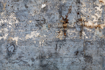 Old Weathered Damaged Bluish Wood Texture
