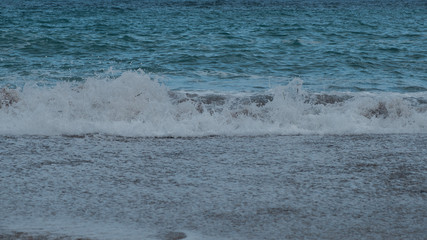 Photo of a beach and waves
