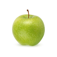  green apple isolated on a white background.