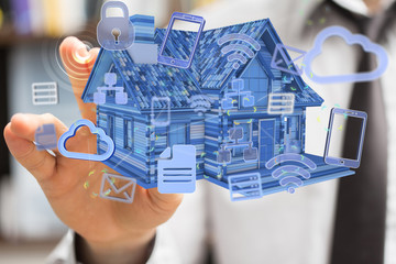 using futuristic interface of smart home automation iot