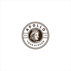 Apollo head vintage logo 