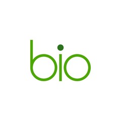 Letter bio logo design vector