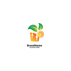 Orange Juice Logo Design Inspiration
