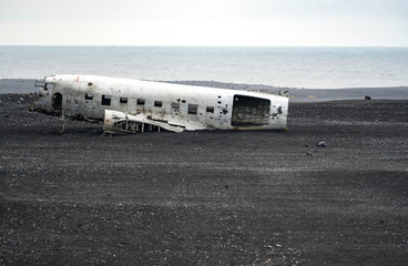 Plane Crashed on Icelandic Beach