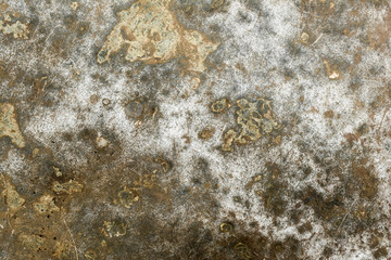 texture of old rumpled shabby metal, close-up abstract background