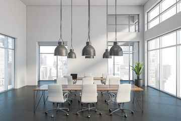 White office conference room interior