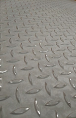 Perforated stainless metal sheet for pattern background.