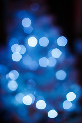 blurry christmas lights on a christmas tree