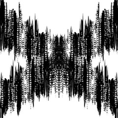 Abstract white background with grunge black lines and tire tracks