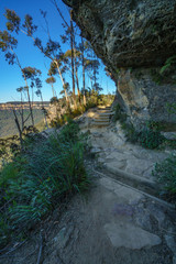 hiking prince henry cliff walk, blue mountains national park, australia 3