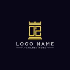 Fototapeta premium logo design inspiration for companies from the initial letters of the DZ logo icon. -Vector