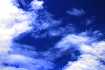blue sky with clouds