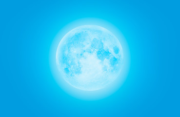 Moon over the sea with lot of stars and nebula at night "Elements of this image furnished by NASA