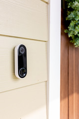 Modern Doorbell on Front of home