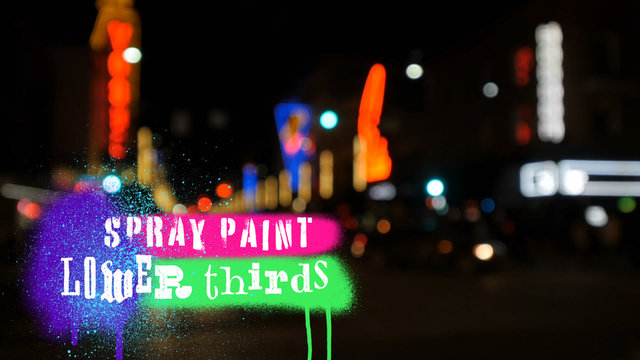 Spray Paint Lower Thirds