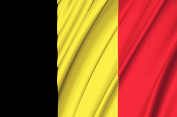 Belgium waving flag illustration.