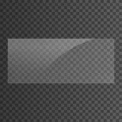 Rectangular 21x9 glass plate. Light effect for a picture or a mirror. Beautiful realistic reflection. The interior of the house. Glass effect, monitor, screen highlight