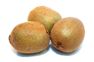 Kiwi fruit isolated on a white background