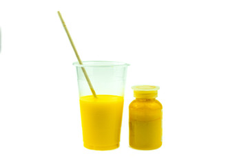 Mixing color epoxy resin in plastic cup