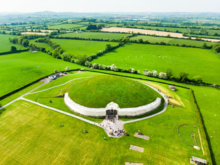 Newgrange, a prehistoric monument built during the Neolithic period, located in County Meath,...