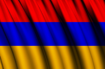 Armenia waving flag illustration.