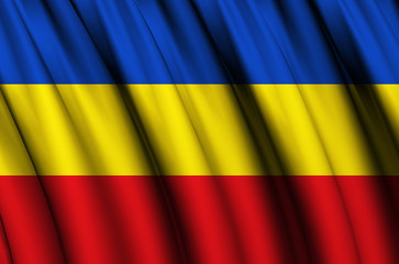 Canar waving flag illustration.