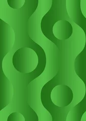 Stickers pour porte Vert Modèle sans couture avec un dégradé vert. Dessin vectoriel.