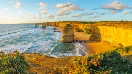 twelve apostles at sunset,great ocean road at port campbell, australia 64