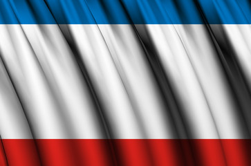 Crimea waving flag illustration.