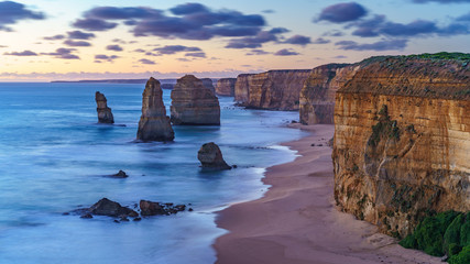 twelve apostles at sunset,great ocean road at port campbell, australia 188