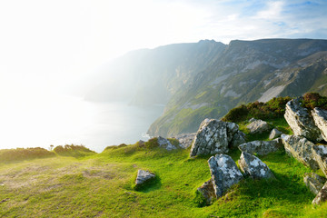 Slieve League, Irelands highest sea cliffs, located in south west Donegal along this magnificent...