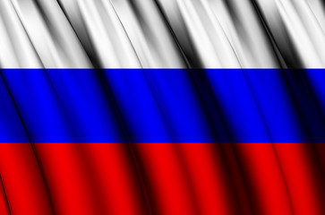 Russia waving flag illustration.